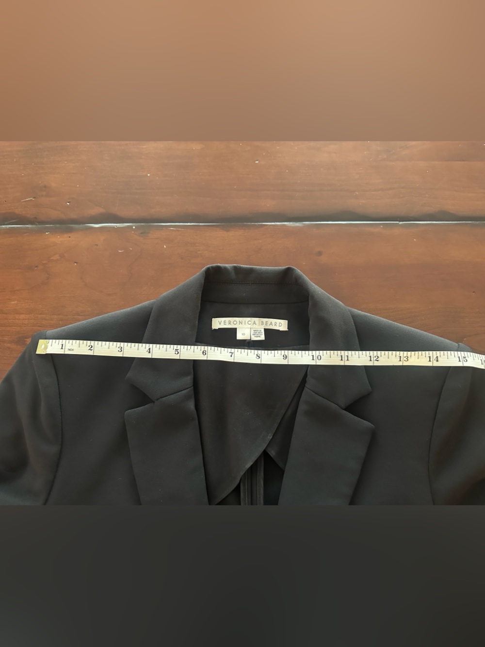 Veronica Beard Black Scuba Dickey Jacket – Size 10 - Picture 8 of 9